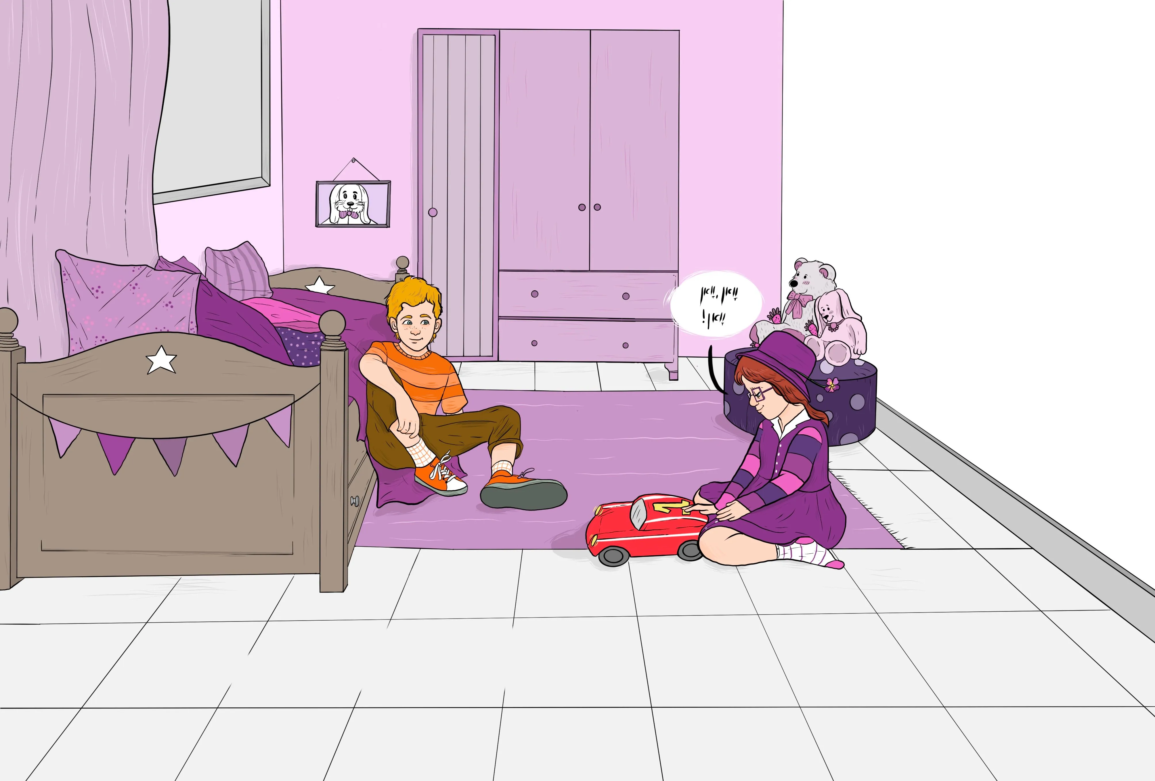 Children sitting in a playroom